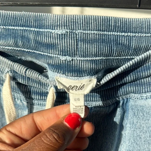 Aerie Light Blue Wide Leg Pants - Picture 2 of 3